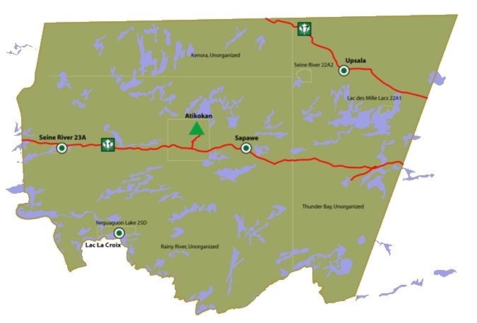 Atikaki Provincial Park Map
